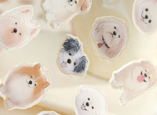 Load image into Gallery viewer, Stickers of cartoon dogs on a beige background