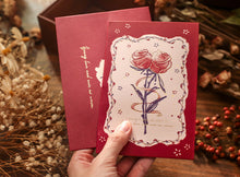 Load image into Gallery viewer, Handcrafted Paper rose bouquet 3d card