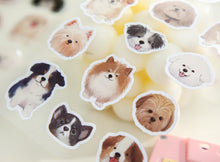 Load image into Gallery viewer, Stickers of dogs on a textured surface