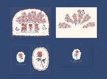 Load image into Gallery viewer, Red Rose Bloom Pop-Up Card