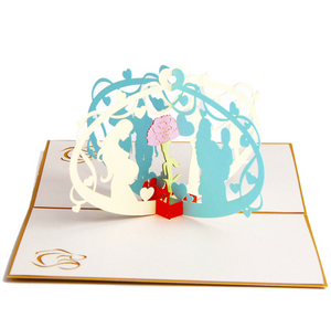 Cute pop-up 3d card for mother's day