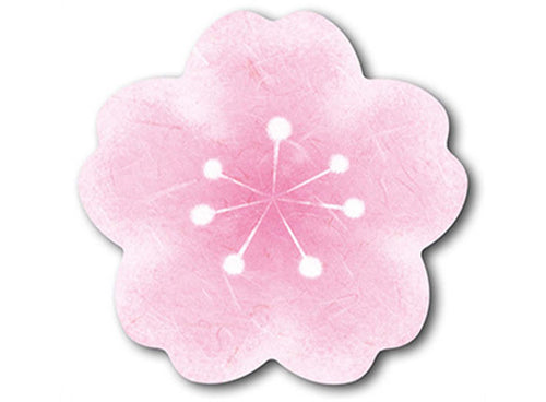 cherry flower paper plate