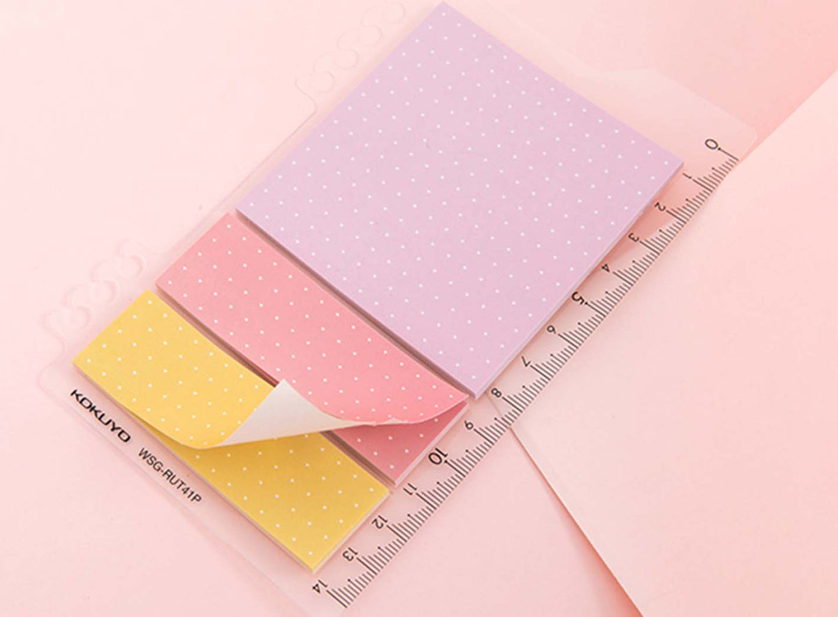 Kokuyo Tack Memo N Quick Index Sticky Notes - Small 1.5 cm x 2.5 cm - Pack of 5