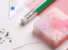 Load image into Gallery viewer, cherry blossom soft erasers for school supplies