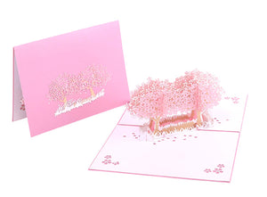 Special sakura greeting card 