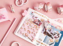 Load image into Gallery viewer, Japanese washi tape set with golden foil