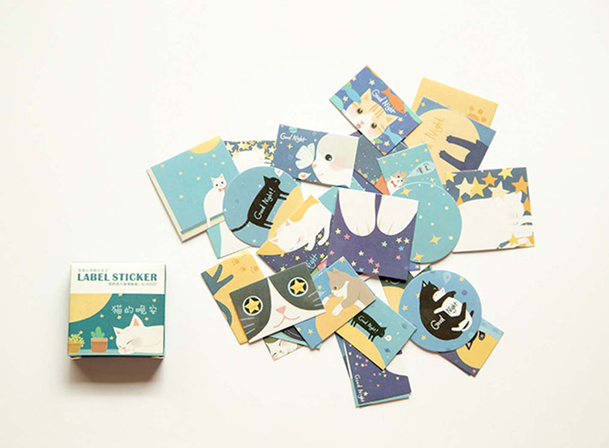 Boxed Paper Stickers - Good Night – Paper Moon Island