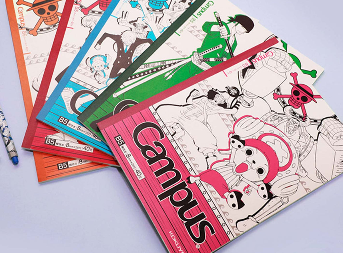 KOKUYO x One Piece B5 Notebooks Set of 5 – Paper Moon Island