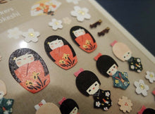 Load image into Gallery viewer, japanese doll stickers
