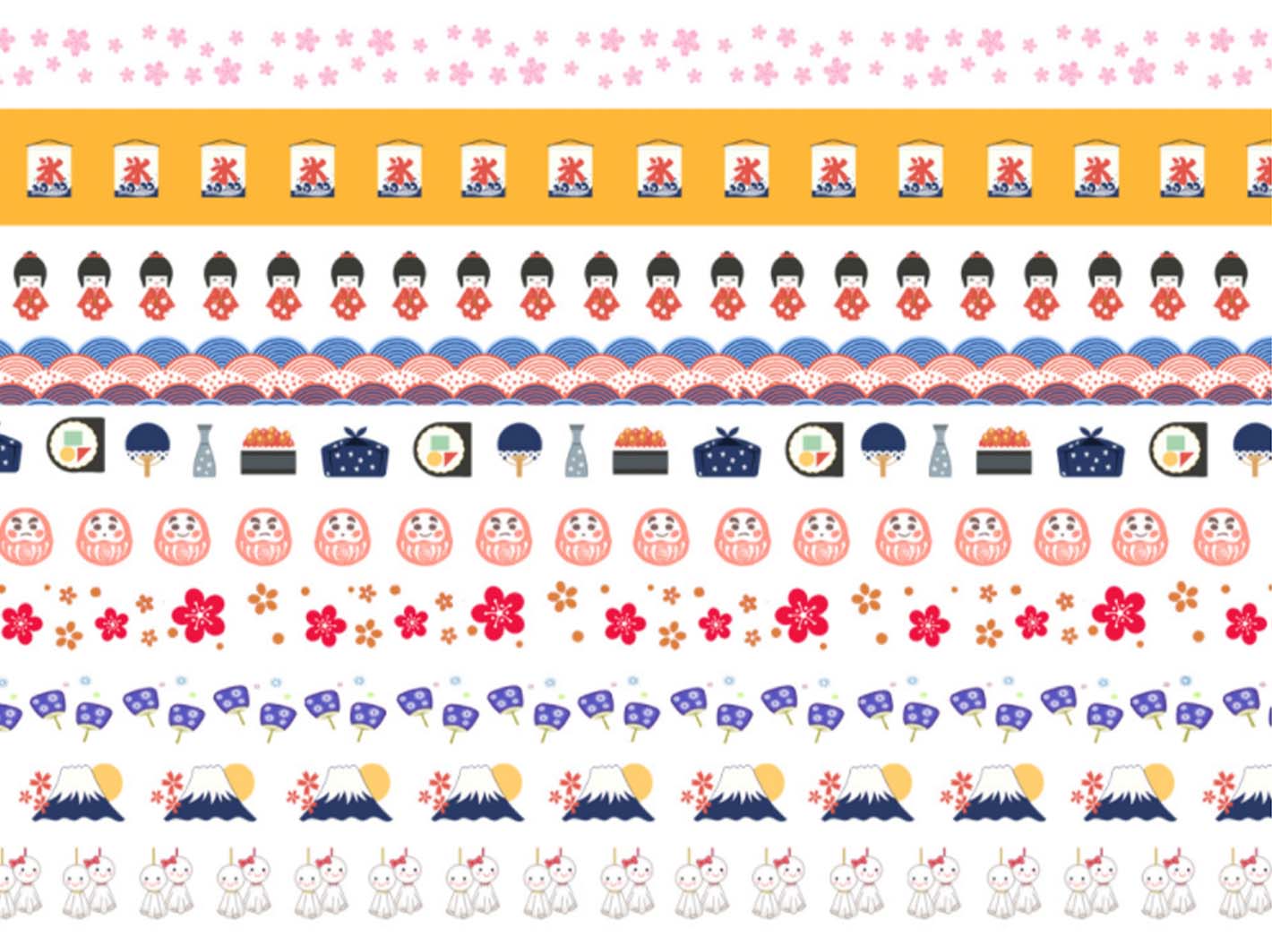 Japanese elements washi tape collection