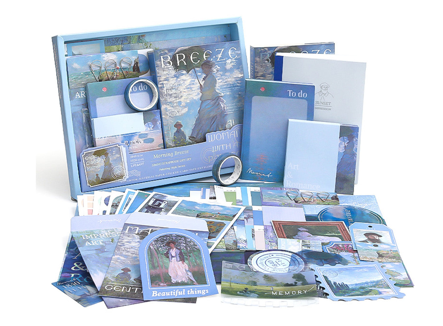 Oil Painting Journal Set in Sky and Moon Gift Box