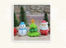 Load image into Gallery viewer, cute holiday eraser characters
