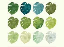 Load image into Gallery viewer, Calendar with leaf-shaped tabs on a white background
