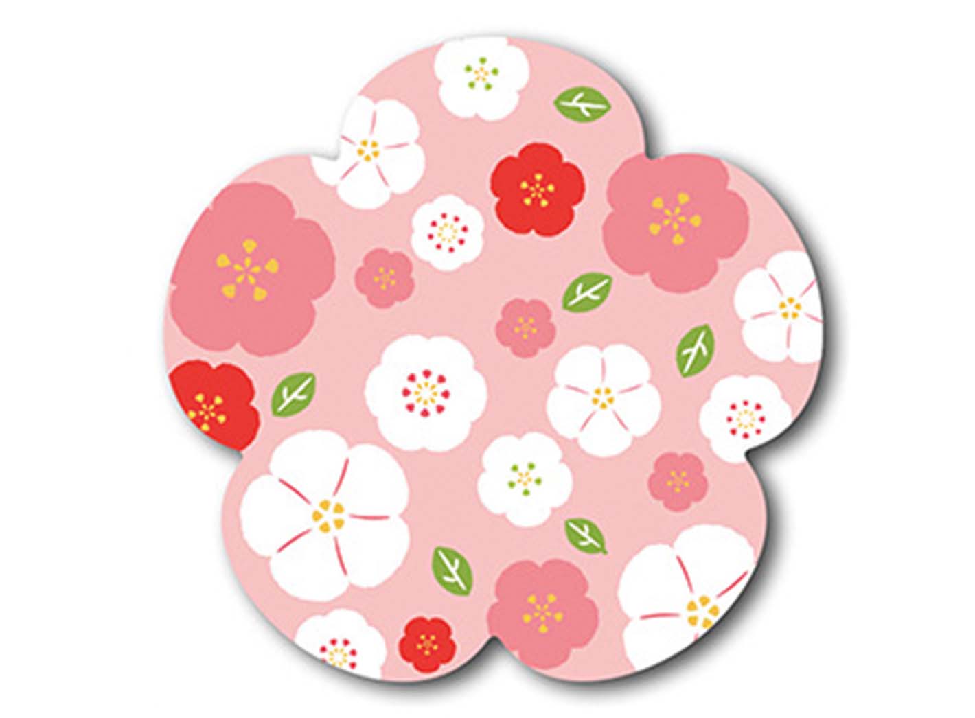 Flowery paper plate