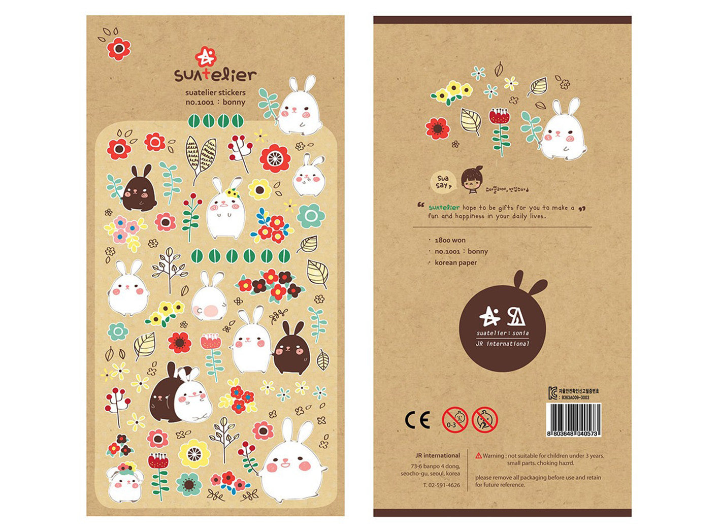 cute bunny stickers for planners