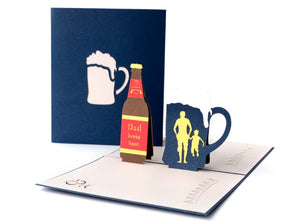 Cute pop-up 3d card for father's day