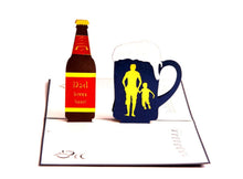 Load image into Gallery viewer, dad loves beer greeting cards
