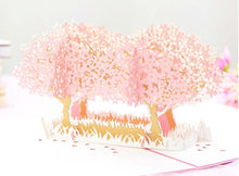Load image into Gallery viewer, Valentine&#39;s cherry blossom greeting card
