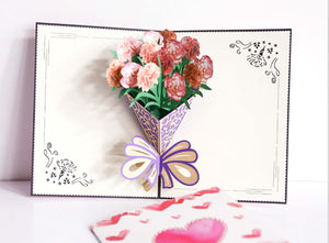 Flower 3d card for mother's day