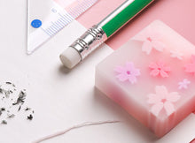 Load image into Gallery viewer, cherry blossom soft erasers for school supplies
