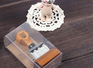 rubber date stamp with base