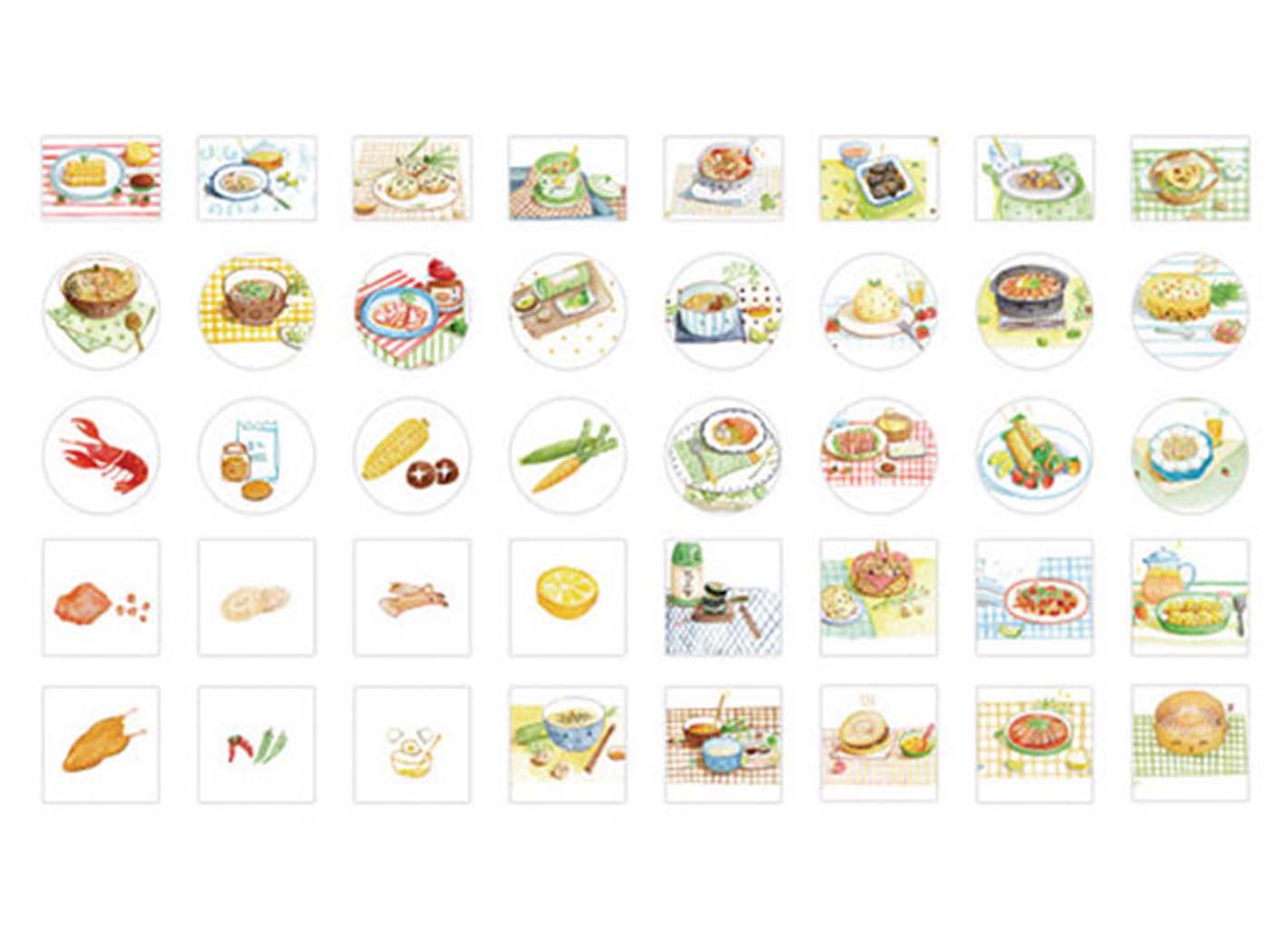 boxed foodie stickers