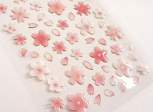 Korean cherry blossom stickers