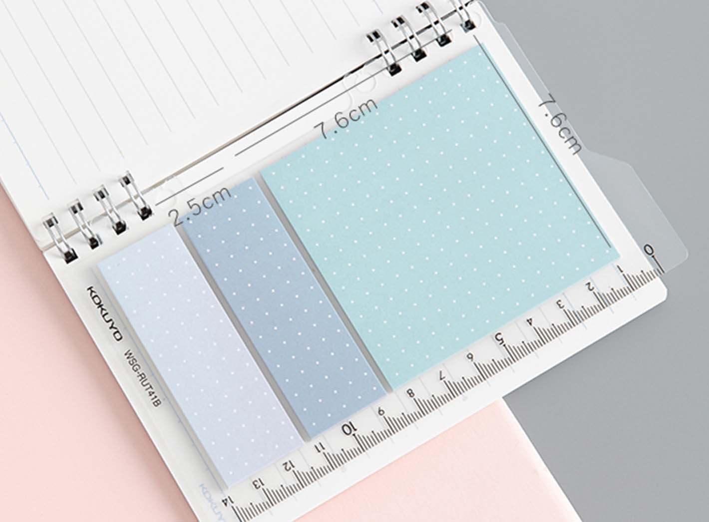 Kokuyo Tack Memo N Sticky Notes - Mini Slim - 5.0 cm x 0.7 cm - 4 Colors