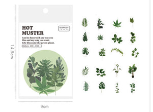 green plant stickers