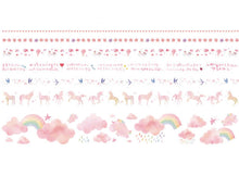 Load image into Gallery viewer, pink unicorn washi tape gift set

