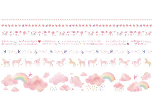 pink unicorn washi tape gift set